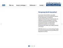Tablet Screenshot of boersting-gewerbebau.de